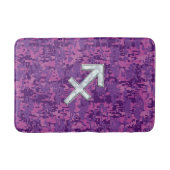 Tapis De Bain Panneau Zodiac Pearl Sagittarius Fuchsia Camo numé (Devant)