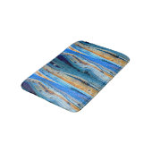 Tapis De Bain Panneaux patinés à grange bleue (Angle)