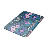 Tapis De Bain Pansies, oiseaux et papillons (Angle)