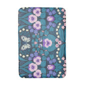 Tapis De Bain Pansies, oiseaux et papillons (Devant (Vertical))