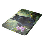 Tapis De Bain Panthère noire dans la jungle (Angle)