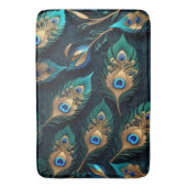 Tapis De Bain Papercut Peacock Feathers Motif (devant Vertical)