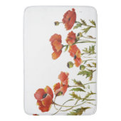 Tapis De Bain Papes rouges agitant dans l'aquarelle de brise (devant Vertical)