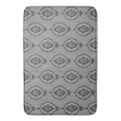 Tapis De Bain Papier peint baroque gris (devant Vertical)