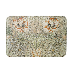 Tapis De Bain Papier peint floral Chèvrefeuille de William Morri