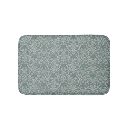 Tapis De Bain Papier peint floral vert (Devant)