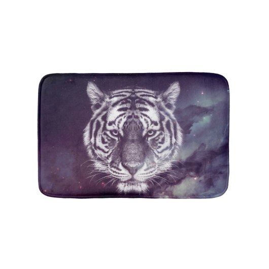 Tapis De Bain Papier peint Galaxy Tiger Face (Devant)