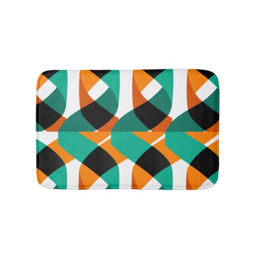 Tapis De Bain Papier peint rétro : Conception Vintage (Devant)