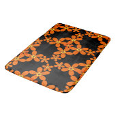 Tapis De Bain papier peint rétro orange 1970 (Angle)