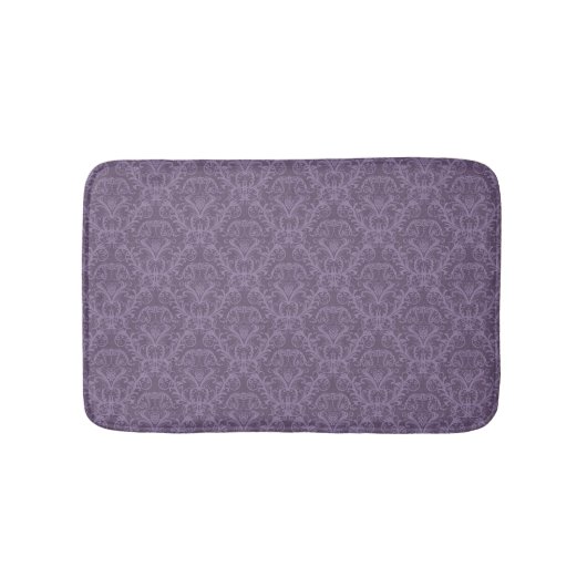 Tapis De Bain Papier peint violet luxueux (Devant)