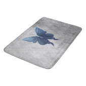 Tapis De Bain Papillon à bijoux bleu (Angle)