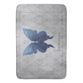 Tapis De Bain Papillon à bijoux bleu (devant Vertical)