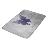 Tapis De Bain Papillon à bijoux pourpre (Angle)