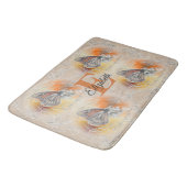 Tapis De Bain Papillon Abstrait PV02 (Angle)