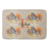 Tapis De Bain Papillon Abstrait PV02 (Devant)