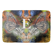 Tapis De Bain Papillon Abstrait PV02 (Devant)