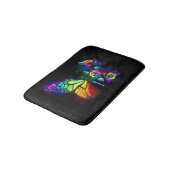 Tapis De Bain Papillon arc-en-ciel (Angle)