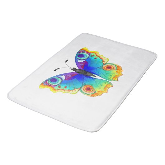 Tapis De Bain Papillon arc-en-ciel (Angle)