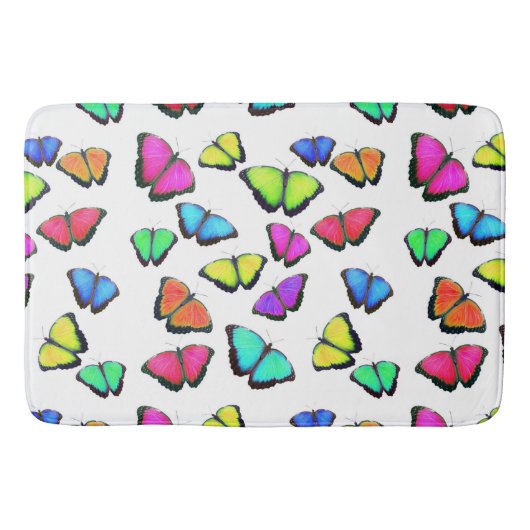 Tapis De Bain Papillon arc-en-ciel (Devant)