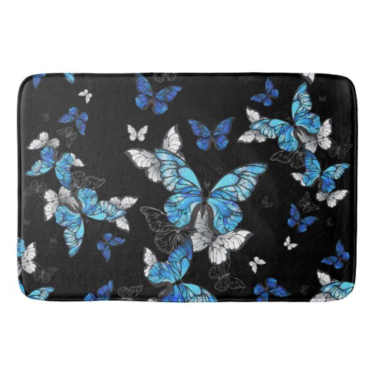 Tapis De Bain Papillon bleu (Devant)