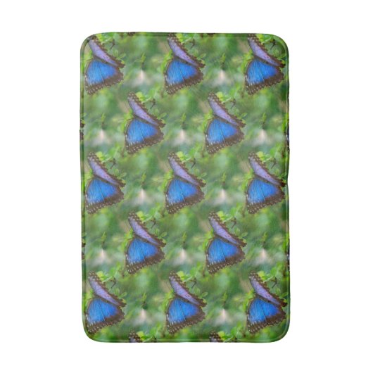 Tapis De Bain Papillon bleu (Devant (Vertical))