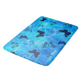 Tapis De Bain Papillon bleu (Angle)