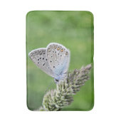 Tapis De Bain Papillon bleu commun sur l'herbe (Devant (Vertical))
