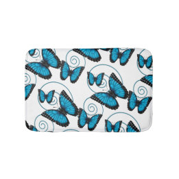 Tapis De Bain Papillon bleu de Morpho
