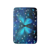 Tapis De Bain Papillon bleu élégant (Devant (Vertical))
