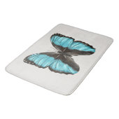 Tapis De Bain Papillon bleu Insect Art Amour de la nature (Angle)