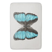 Tapis De Bain Papillon bleu Insect Art Amour de la nature (devant Vertical)