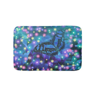 Tapis De Bain Papillon bleu magique