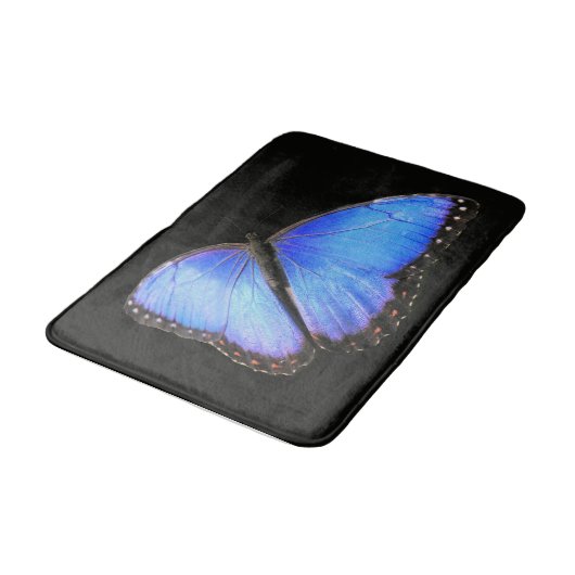Tapis De Bain Papillon bleu Morpho Bain Mat (Angle)