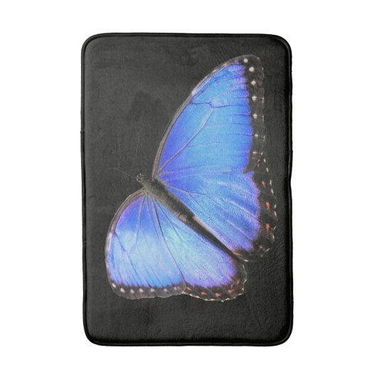 Tapis De Bain Papillon bleu Morpho Bain Mat (Devant (Vertical))