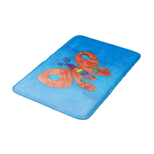 Tapis De Bain Papillon brillant (Angle)