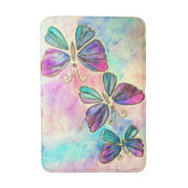 Tapis de bain papillon coloré (Devant (Vertical))