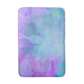 Tapis De Bain Papillon d'art pastel Turquoise violet (Devant (Vertical))