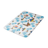 Tapis De Bain Papillon Dauphin Salle de bain Mat de bain (Angle)