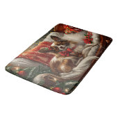 Tapis De Bain Papillon de Noël Festif (Angle)