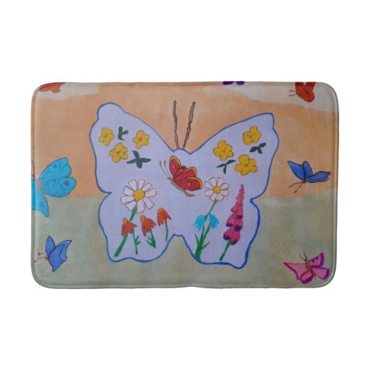 Tapis De Bain Papillon Dreaming Bath Mat (Devant)