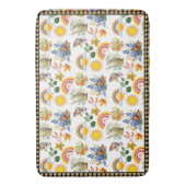 Tapis De Bain Papillon du jardin de printemps Arc en ciel Vert s (devant Vertical)