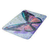 Tapis De Bain Papillon Grosse cuve Bleu (Angle)