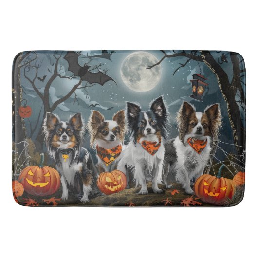 Tapis De Bain Papillon Halloween Éffrayant (Devant)
