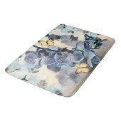 Tapis De Bain Papillon jaune orchidée violet (Angle)