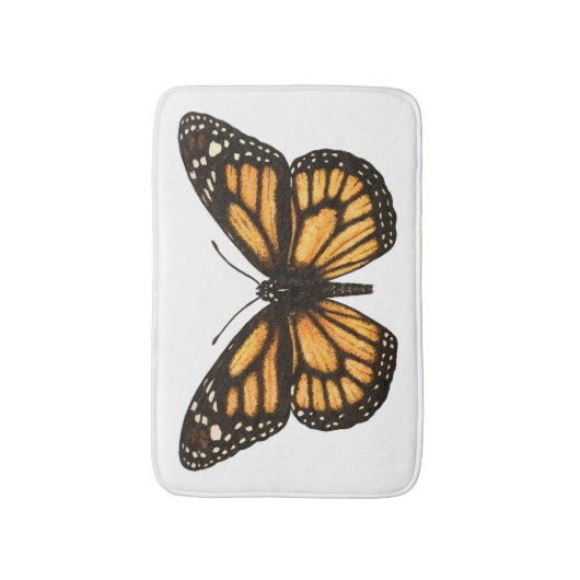 Tapis De Bain Papillon monarque (Devant (Vertical))