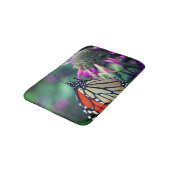 Tapis De Bain Papillon Monarque En Fleur Fermer (Angle)
