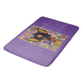 Tapis De Bain Papillon monarque Fée Purple Floral (Angle)