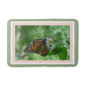 Tapis De Bain Papillon Monarque Géométrique Blush Rose VertFILL (Devant)