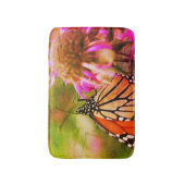 Tapis De Bain Papillon Monarque Sur Fleur Fermer Abstrait (Devant (Vertical))