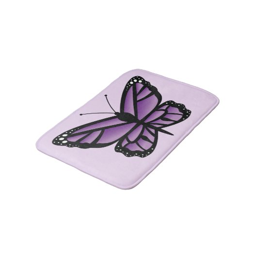 Tapis De Bain Papillon pourpre (Angle)